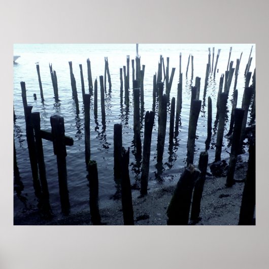 Boston North End Waterfront Pier Poster (Voorkant)