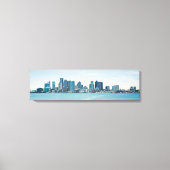 Boston Panoramic Skyline Harbour Uitzicht Canvas P (Voorkant)