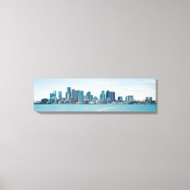 Boston Panoramic Skyline Harbour Uitzicht Canvas P