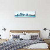 Boston Panoramic Skyline Harbour Uitzicht Canvas P Afdruk (Insitu (Slaapkamer))