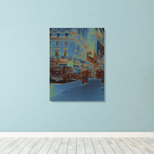 Boston Parker House Hotel 1930's Fotografiet Canvas Afdruk (Insitu (Houten vloer))