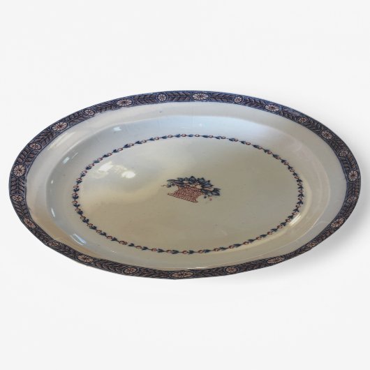 Boston Pattern Etruria Wedgwood c1900 Papieren Bordje (Gekanteld)