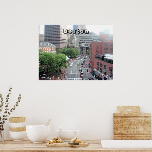"Boston Poster" Poster (Keuken)
