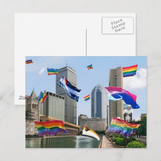 Boston Pride Briefkaart (Voorkant / Achterkant)