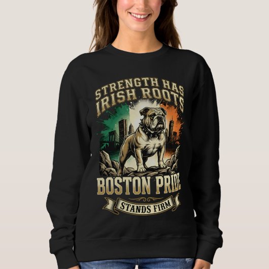Boston Pride Ierse Roots Bulldog Trui (Voorkant)