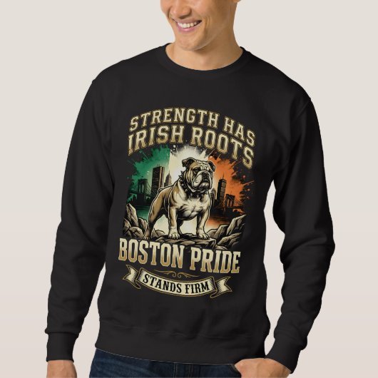 Boston Pride Ierse Roots Bulldog Trui (Voorkant)