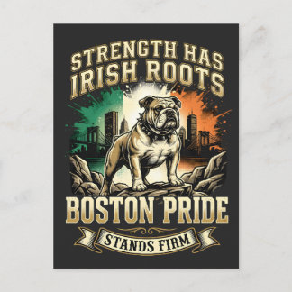 Boston Pride Irish Roots Bulldog Briefkaart