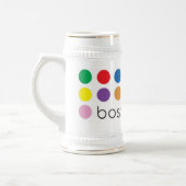 Boston Pride White Stein Bierpul (Links)