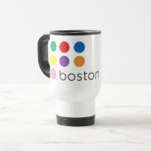 Boston Pride White Traveler Reisbeker (Voorkant links)