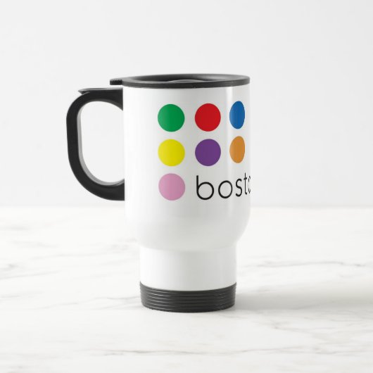 Boston Pride White Traveler Reisbeker (Links)