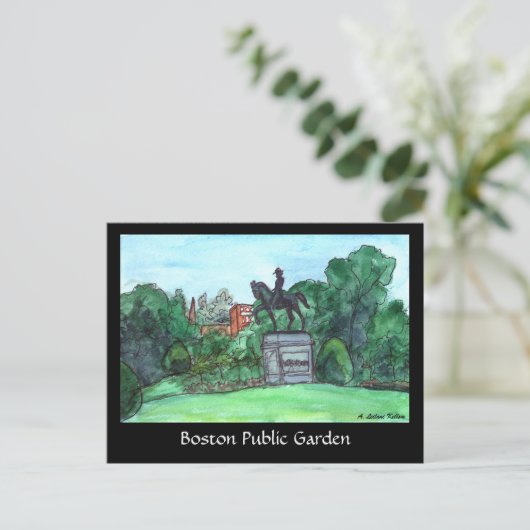 Boston Public Garden Briefkaart (Staand voorkant)