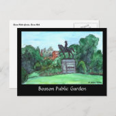 Boston Public Garden Briefkaart (Voorkant / Achterkant)