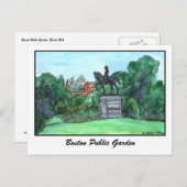 Boston Public Garden Briefkaart (Voorkant / Achterkant)