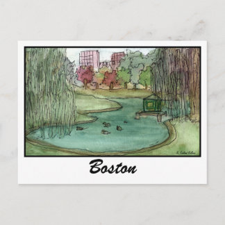 Boston Public Garden Briefkaart
