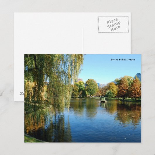 Boston Public Garden Briefkaart (Voorkant / Achterkant)