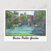 Boston Public Garden Briefkaart (Voorkant)