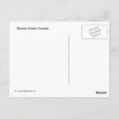 Boston Public Garden Briefkaart (Achterkant)