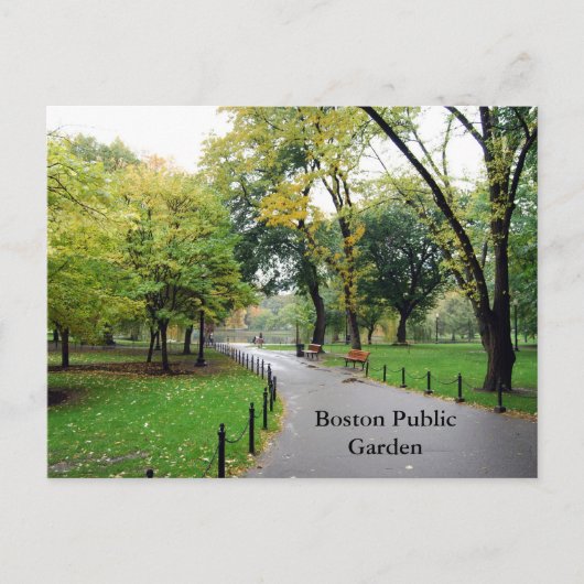 Boston Public Garden Briefkaart (Voorkant)
