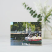 Boston Public Garden Briefkaart (Staand voorkant)