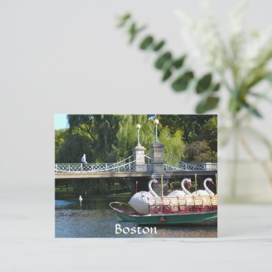 Boston Public Garden Briefkaart (Staand voorkant)
