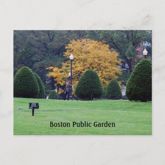 Boston Public Garden Briefkaart (Voorkant)