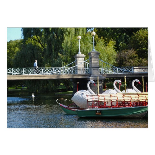 Boston Public Garden Card (Voorkant Horizontaal)