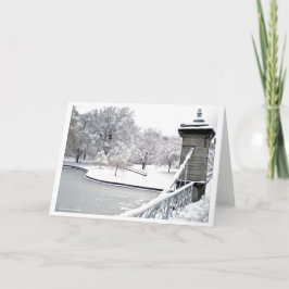 Boston Public Garden Feestdagen Kaart