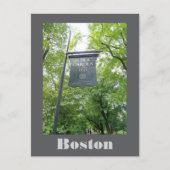 Boston Public Garden Massachusetts Reizen Briefkaart (Voorkant)