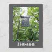 Boston Public Garden Massachusetts Reizen Briefkaart (Voorkant)