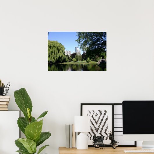 Boston Public Garden Poster (Thuiskantoor)