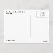 Boston Public Garden Swan Boats Briefkaart (Achterkant)