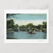 Boston Public Garden Uitzicht of the Bridge Briefkaart (Voorkant)