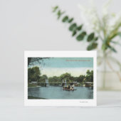 Boston Public Garden Uitzicht of the Bridge Briefkaart (Staand voorkant)