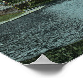 Boston Public Garden Uitzicht of the Bridge Poster (Hoek)