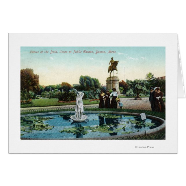 Boston Public Garden Uitzicht van Venus bij de Bat (Voorkant Horizontaal)