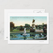 Boston Public Garden Uitzicht van Venus bij de Bat Briefkaart (Voorkant / Achterkant)