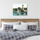 Boston Public Garden Uitzicht van Venus bij de Bat Canvas Afdruk (Insitu (Slaapkamer))