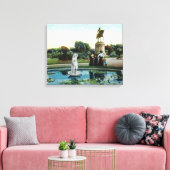Boston Public Garden Uitzicht van Venus bij de Bat Canvas Afdruk (Insitu (Woonkamer))