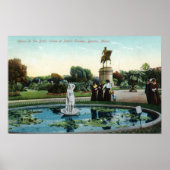 Boston Public Garden Uitzicht van Venus bij de Bat Poster (Voorkant)