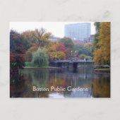 Boston Public Gardens Briefkaart (Voorkant)
