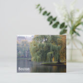 Boston Public Gardens Briefkaart (Staand voorkant)