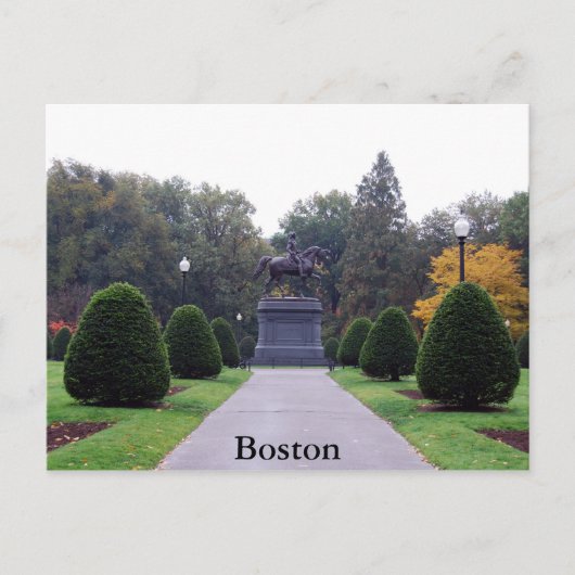 Boston Public Gardens Briefkaart (Voorkant)