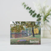Boston Public Gardens Briefkaart (Staand voorkant)
