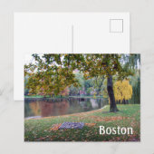 Boston Public Gardens Briefkaart (Voorkant / Achterkant)
