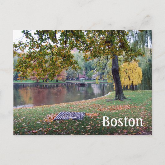 Boston Public Gardens Briefkaart (Voorkant)