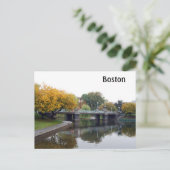 Boston Public Gardens Briefkaart (Staand voorkant)