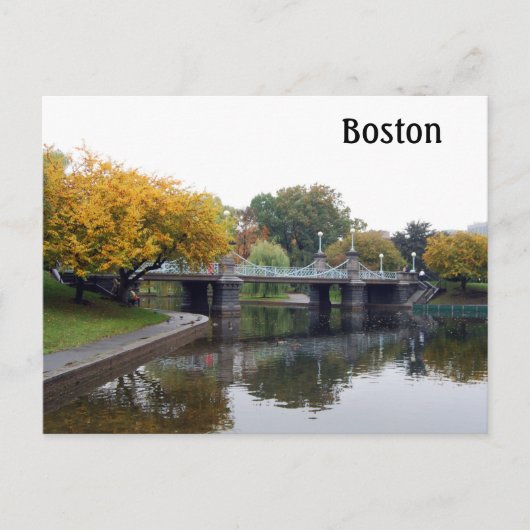 Boston Public Gardens Briefkaart (Voorkant)