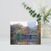 Boston Public Gardens Briefkaart (Staand voorkant)