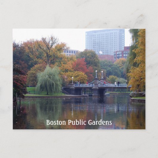 Boston Public Gardens Briefkaart (Voorkant)