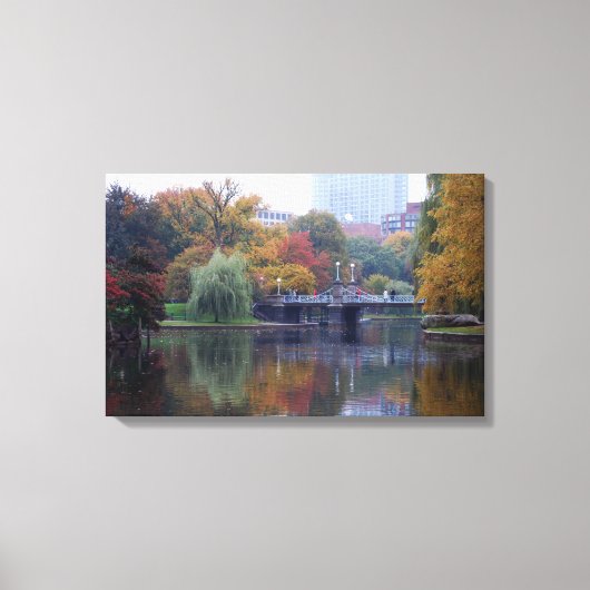 Boston Public Gardens Canvas Afdruk (Voorkant)